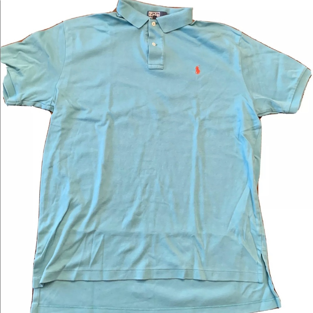 Polo Ralph Lauren aqua turquoise blue polo shirt